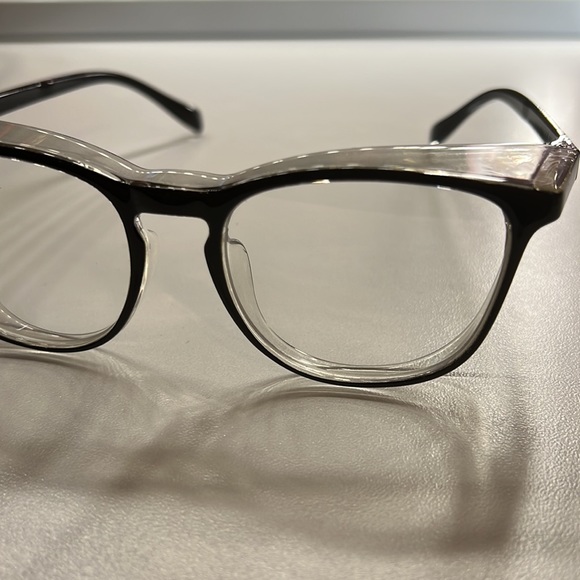 SeeBand | Safety Glasses Anti Fog Round Black/Clear with  Anti Blue-Light Lens - Picture 4 of 11